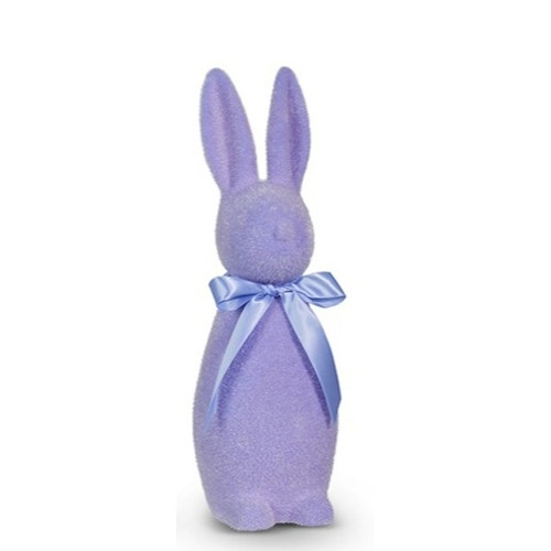 PURPLE SHERBET FLOCKED 16"  BUNNY