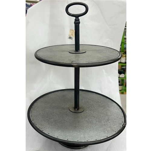 20.5" Metal 2 Tiered Stand
