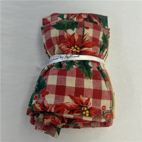 Red and White Holly Napkins Set of 6 By April Cornell
