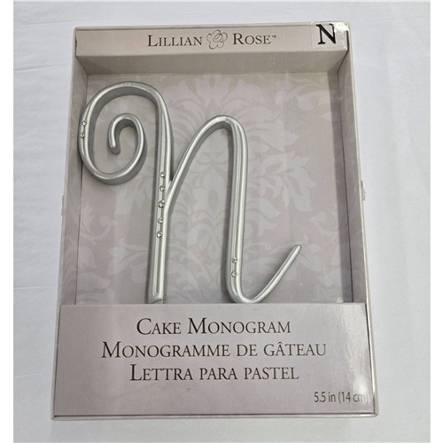 Large Initial N Rhinestone Monogram