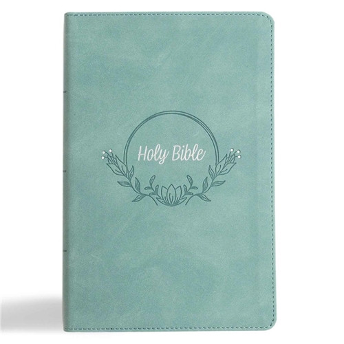 KJV Large Print Personal Size Reference Bible, Teal Indexed Holman