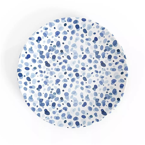 Yao Cheng Azure Collection Melamine 8" Salad Plates - Set of 4