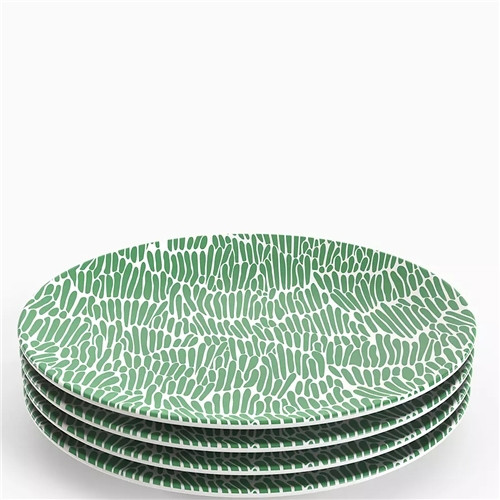 Enchanted Garden Collection 11" Melamine Dinner Plates - Set of 4 Enchanted Garden Collection 11" Melamine Dinner Plates - Set of 4