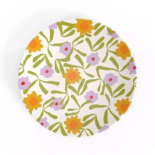 Enchanted Garden Collection 8" Melamine Salad Plates - Set of 4