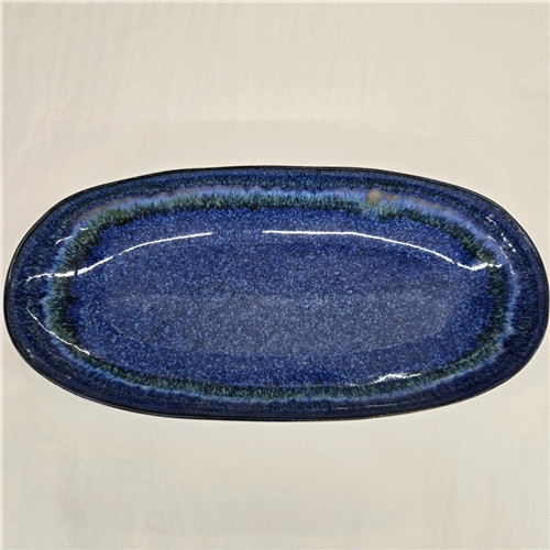 Med. Oval Serving Platter-BLU