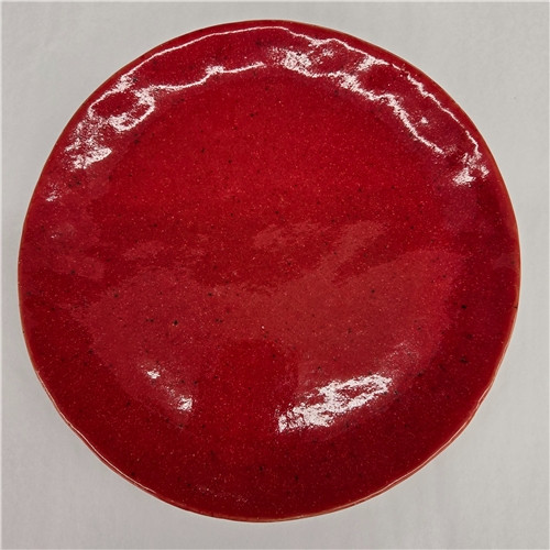 Salad Plate, Solid Red