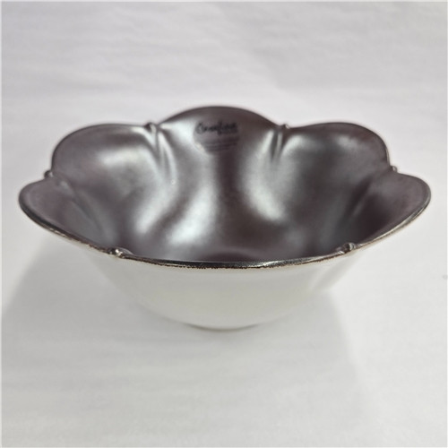 Soup/Cereal Bowl Whi/Bronze