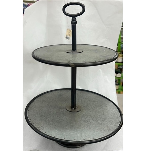 33" 2 Tier Basket Stand
