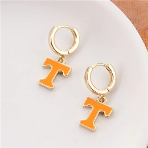 Tennessee Huggie Hoop Earrings w/ Enamel Logo