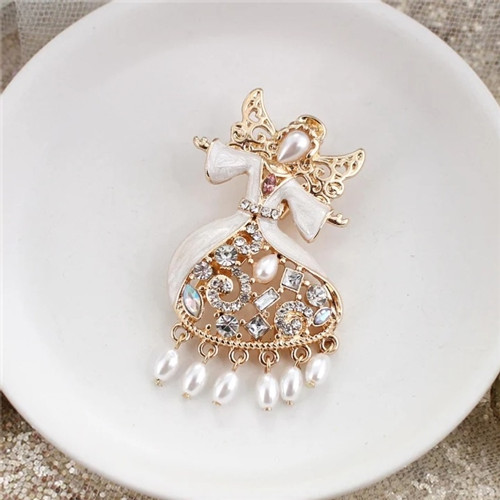 Crystal Angel Pin/Pendant