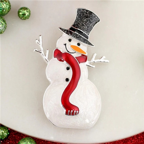 Enamel Snowman Pin/Pendant
