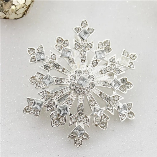 Crystal Snowflake Christmas Pin/Pendant