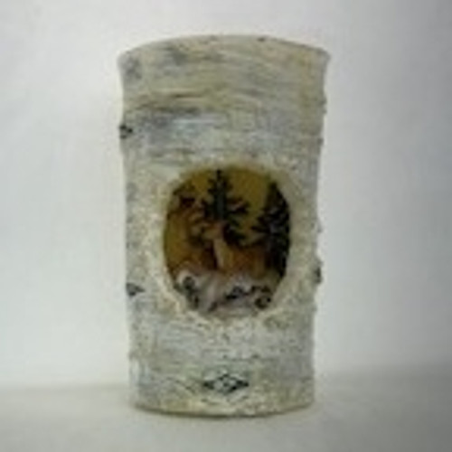 5'' LED Owl & Reindeer Candle