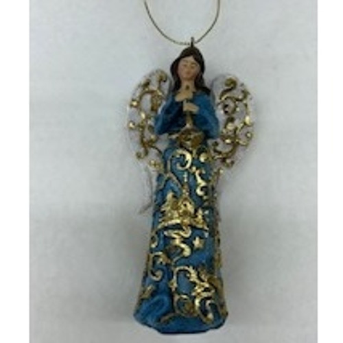 5" GoldlfPaperCt Angel Orn