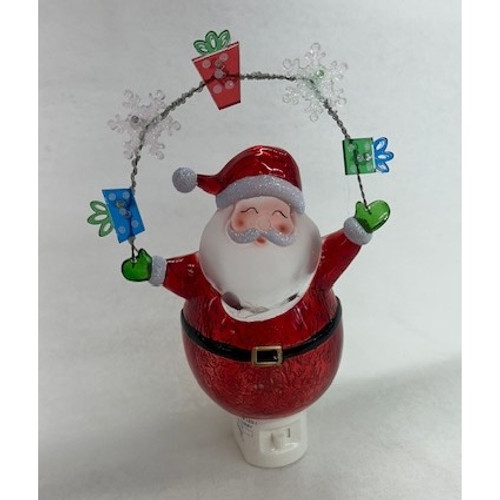 7.75"Santa Nightlite LED Gar