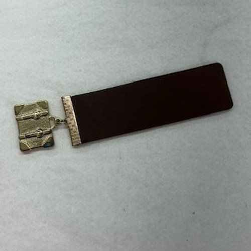5" Travel Leather Bookmark