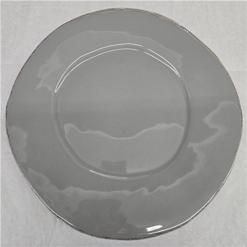 Lastra Gray Dinner Plate