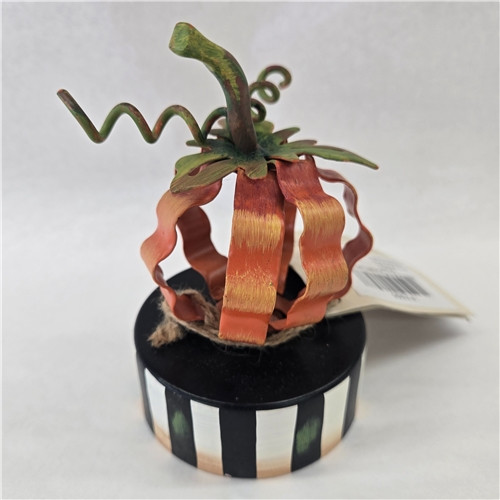 Pumpkin Tin Decor Small