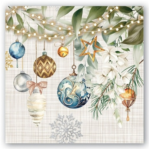 Peace on Earth Cocktail Napkin by Michel Designs Peace on Earth Cocktail Napkin by Michel Designs