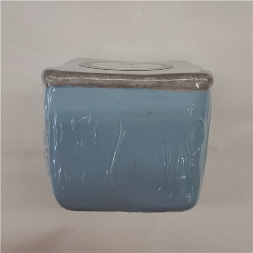 Summer Blossoms Square Sorbet Pot Candle Summer Rain by Swan Creek
