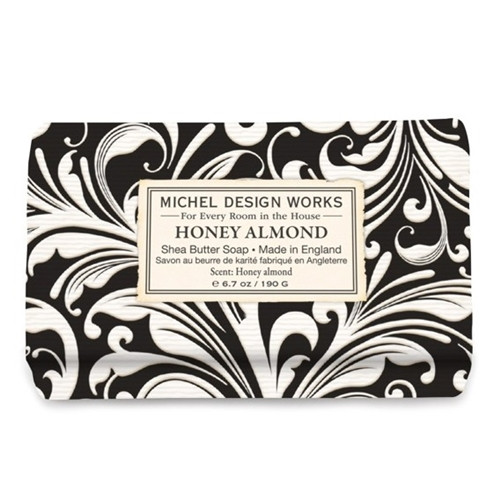 Honey Almond Medium Shea Butter Triple Milled Bath Soap Bar