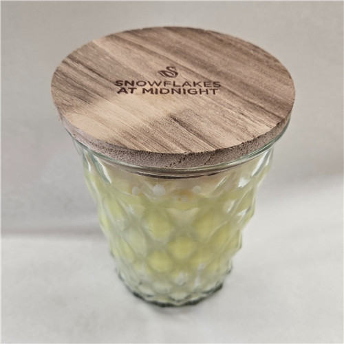 Timeless Glass Soy Candle Snowflakes At Midnight by Swan Creek Timeless Glass Soy Candle Snowflakes At Midnight by Swan Creek