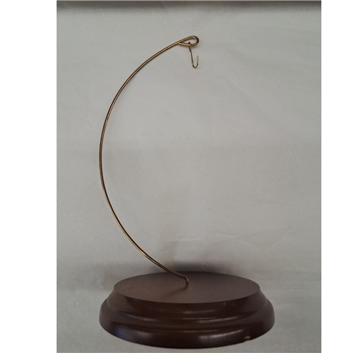 7" HH Round Walnut Base Ornament Stand 7" HH Round Walnut Base Ornament Stand