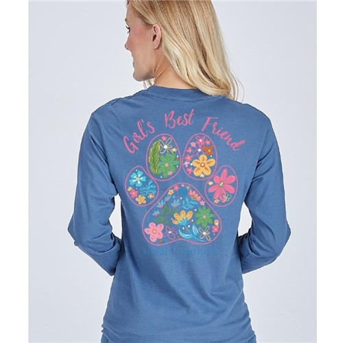 Gal's Best Friend Blue Long Sleeve Tee by Simply Southern Gal's Best Friend Blue Long Sleeve Tee by Simply Southern