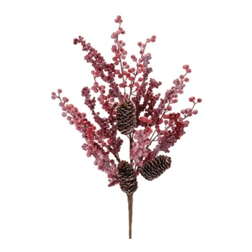 Flocked Berry Spray 26”H Foam Flocked Berry Spray 26”H Foam