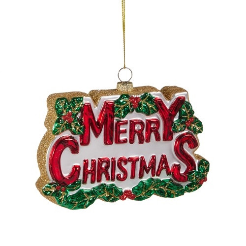 5.5" MERRY CHRISTMAS ORNAMENT 5.5" MERRY CHRISTMAS ORNAMENT