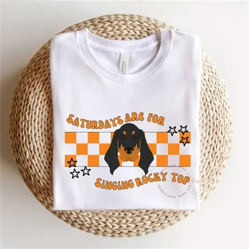 Singing Rocky Top Tennessee Volunteers Short Sleeve Tee Singing Rocky Top Tennessee Volunteers Short Sleeve Tee