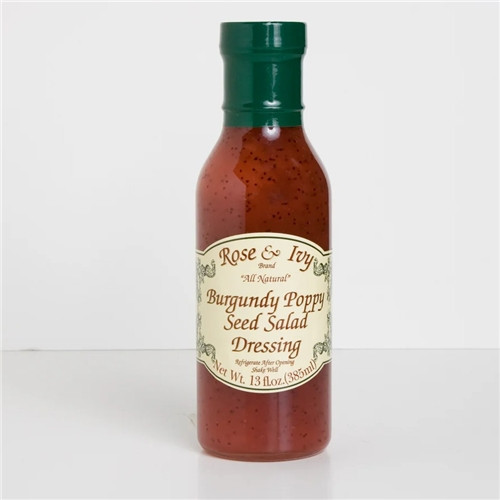 Rose & Ivy Burgundy Poppy Seed Salad Dressing 13oz