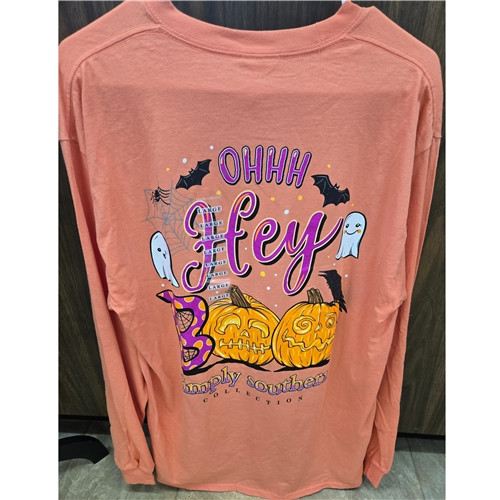 Boo Tiger Long Sleeve Tee By Simply Southern / Large