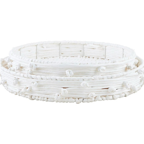 White Knot Rope Tray  (Sold Separately