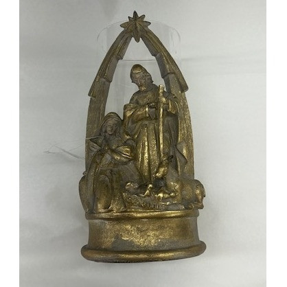 9.5" Holy Family Candle Holder