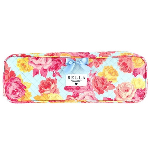 Blue Rose Floral Quilted Hair Tool Bag