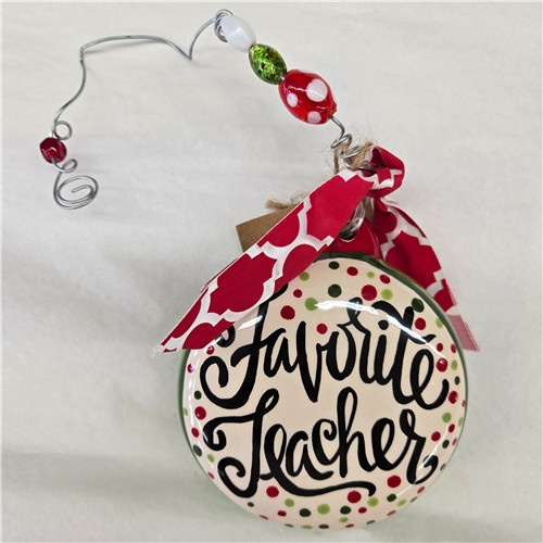 Favorite Teacher Puff Orn.