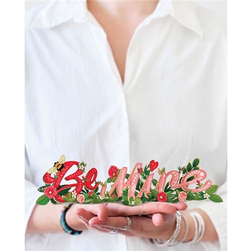 FRESHCUT PAPER  Valentine's Day Wishes Accordion Card