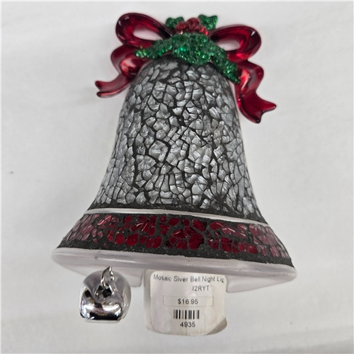 Mosaic Silver Bell Night Light