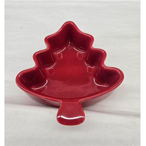 Christmas Tree Red Dish