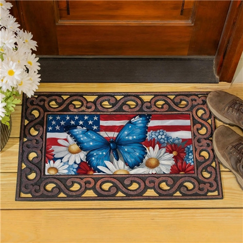 Patriotic Butterfly Sassafras Switch Mat