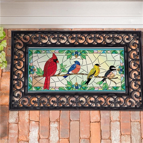 Stained Glass Songbirds Sassafras Switch Mat