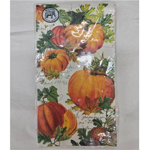 Pumpkin Melody Hostess Napkins by Michel Designs