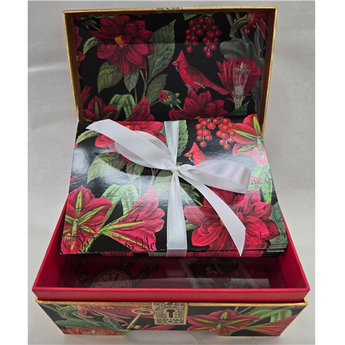 Fleur De Noel Memento Box with Notecards by Michel Designs