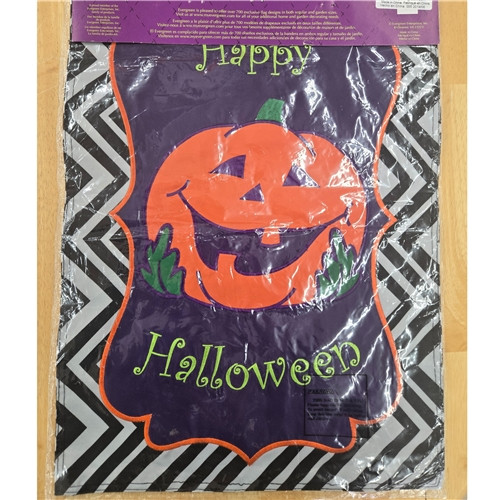 Happy Halloween Garden Applique Flag
