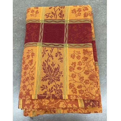 Plaid Leaf 60"x90" Tablecloth by April Cornell