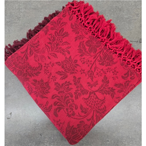 Lyric Jaquard Red 54"x54" Tablecloth by April Cornell