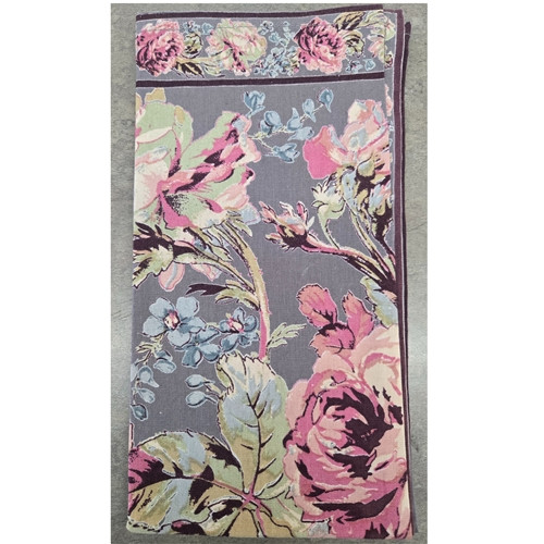 Grey Victorian Rose Napkin By April Cornell