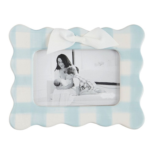 HORIZONTAL BLUE BOW 4"X6" FRAME