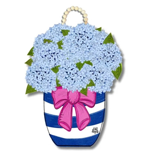 Hydrangea Jar Large Door Hanger